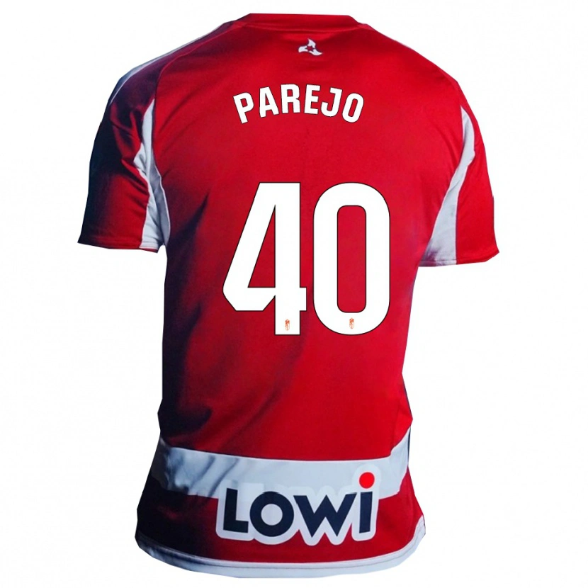 Danxen Women Jesús Parejo #40 Red White Home Jersey 2025/26 T-Shirt
