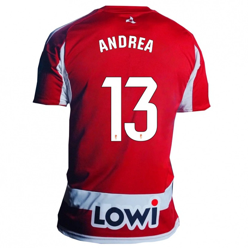 Danxen Women Andrea Romero Burgos #13 Red White Home Jersey 2025/26 T-Shirt