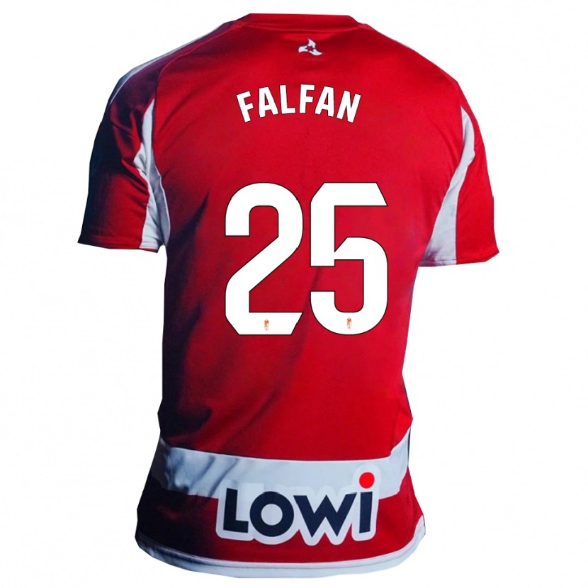 Danxen Women Daiana Falfán #25 Red White Home Jersey 2025/26 T-Shirt