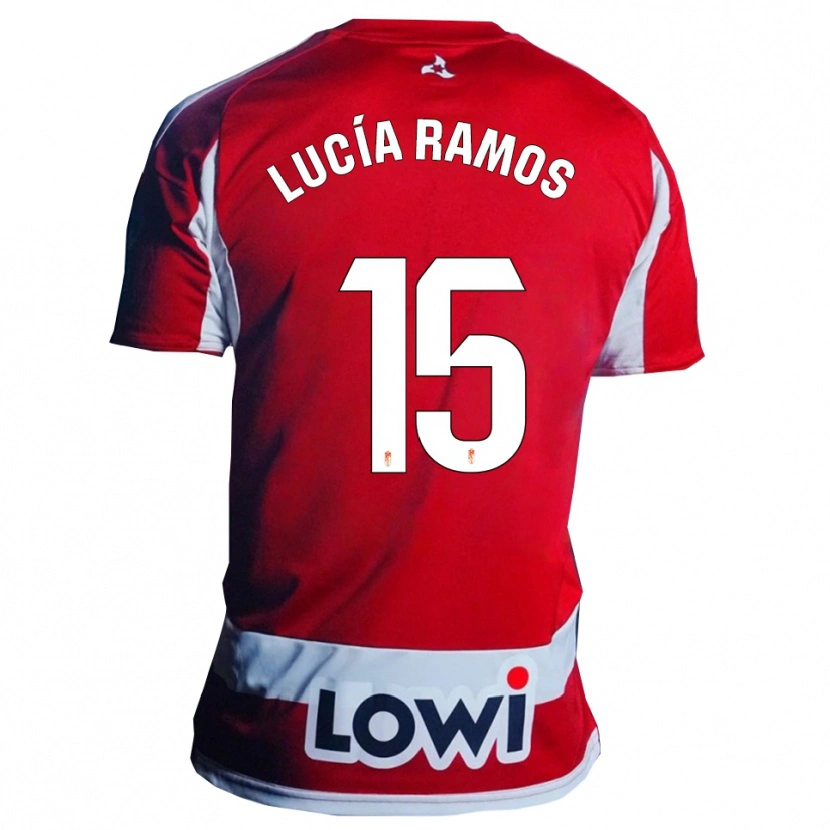 Danxen Women Lucía Ramos Narvaez #15 Red White Home Jersey 2025/26 T-Shirt