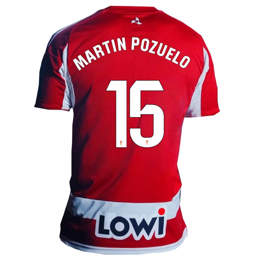 Danxen Women Esther Martin-Pozuelo #15 Red White Home Jersey 2025/26 T-Shirt