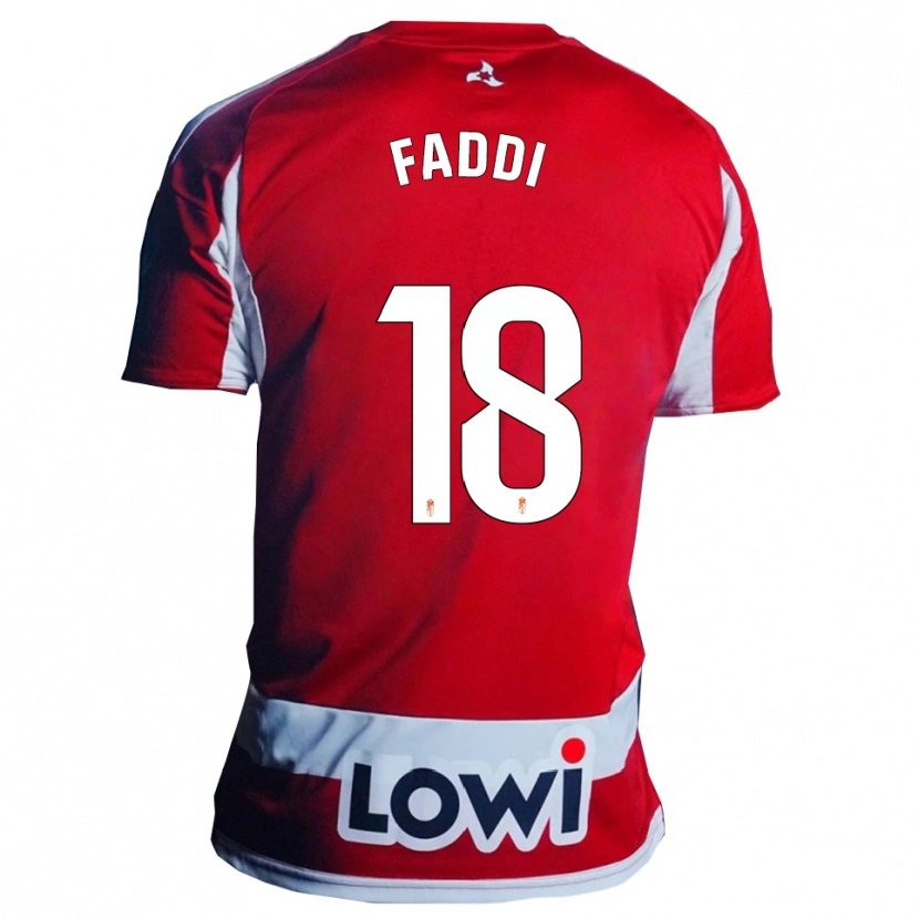 Danxen Women Inés Faddi #18 Red White Home Jersey 2025/26 T-Shirt