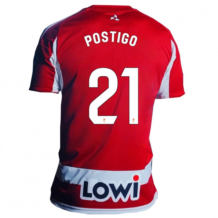 Danxen Women Cristina Postigo Martín #21 Red White Home Jersey 2025/26 T-Shirt