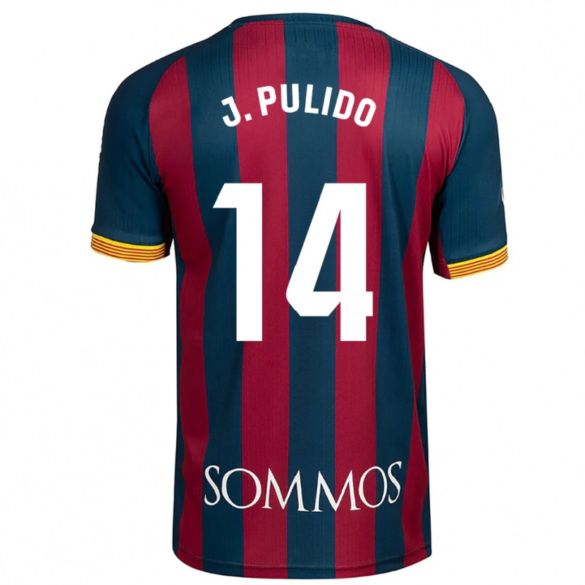 Danxen Women Jorge Pulido #14 Navy Blue Red Home Jersey 2025/26 T-Shirt