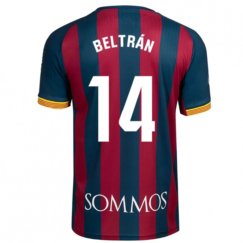 Danxen Women Liberto Beltrán #14 Navy Blue Red Home Jersey 2025/26 T-Shirt