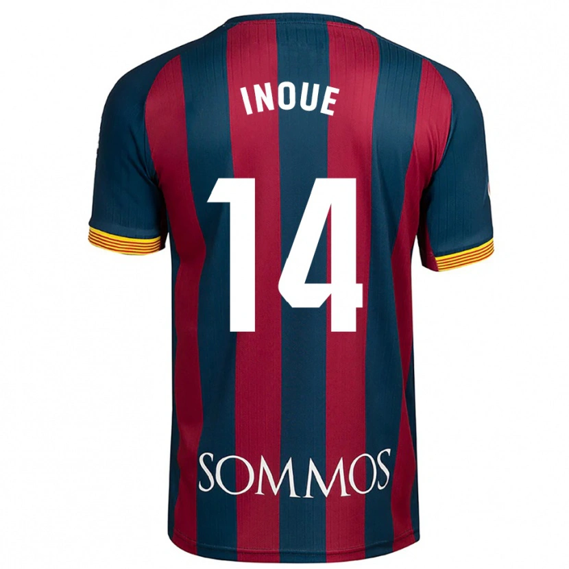 Danxen Women Moe Inoue #14 Navy Blue Red Home Jersey 2025/26 T-Shirt