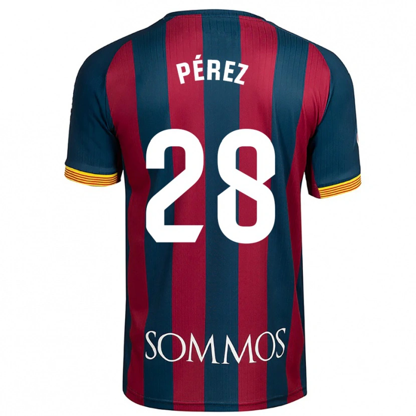 Danxen Women Hugo Pérez #28 Navy Blue Red Home Jersey 2025/26 T-Shirt