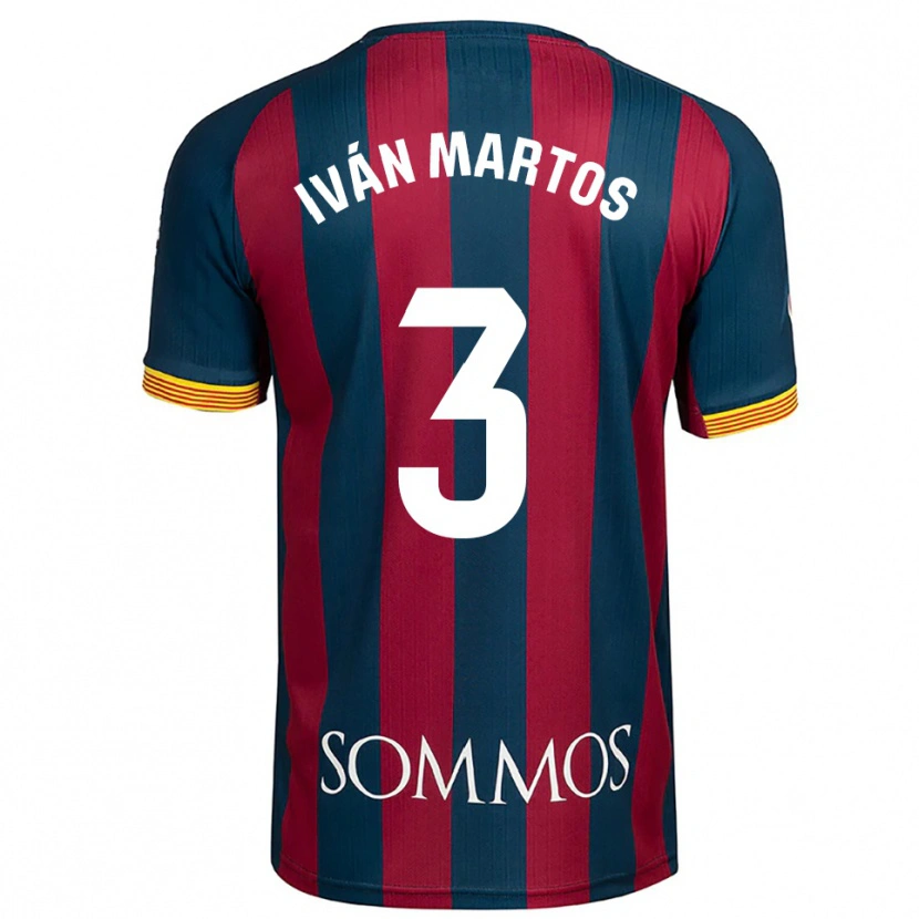 Danxen Women Iván Martos #3 Navy Blue Red Home Jersey 2025/26 T-Shirt