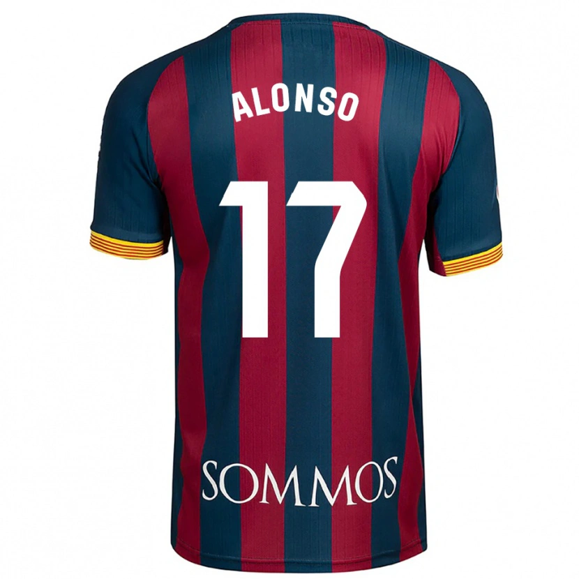 Danxen Women Julio Alonso #17 Navy Blue Red Home Jersey 2025/26 T-Shirt