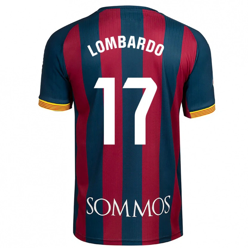Danxen Women Enzo Lombardo #17 Navy Blue Red Home Jersey 2025/26 T-Shirt