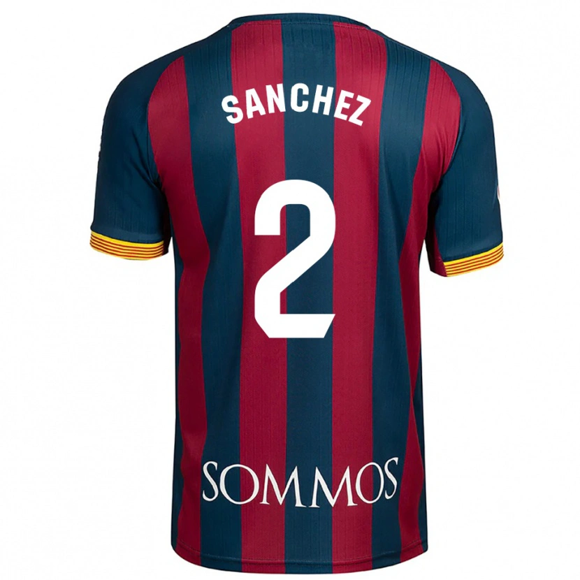 Danxen Women Paz Sánchez #2 Navy Blue Red Home Jersey 2025/26 T-Shirt