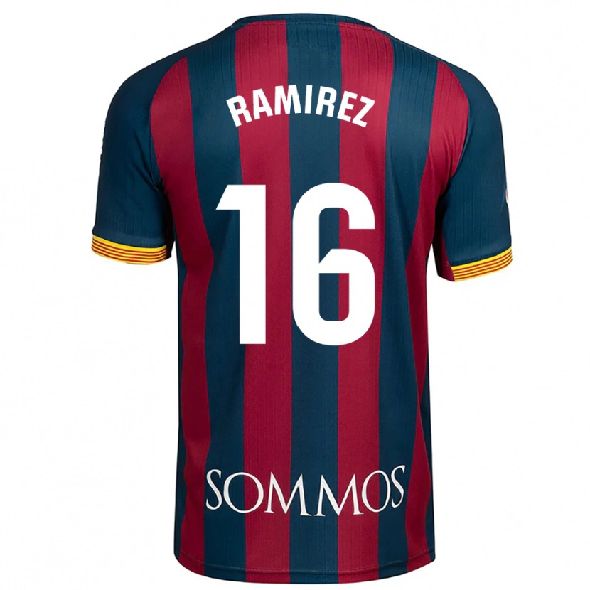 Danxen Women Vanesa Ramírez #16 Navy Blue Red Home Jersey 2025/26 T-Shirt