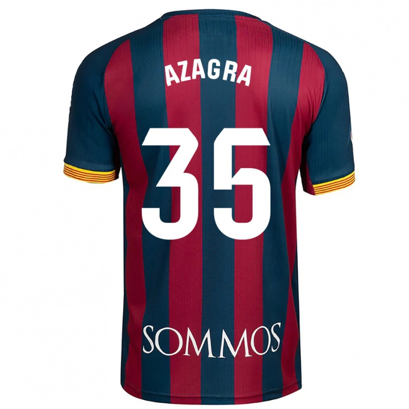 Danxen Women Nico Azagra #35 Navy Blue Red Home Jersey 2025/26 T-Shirt