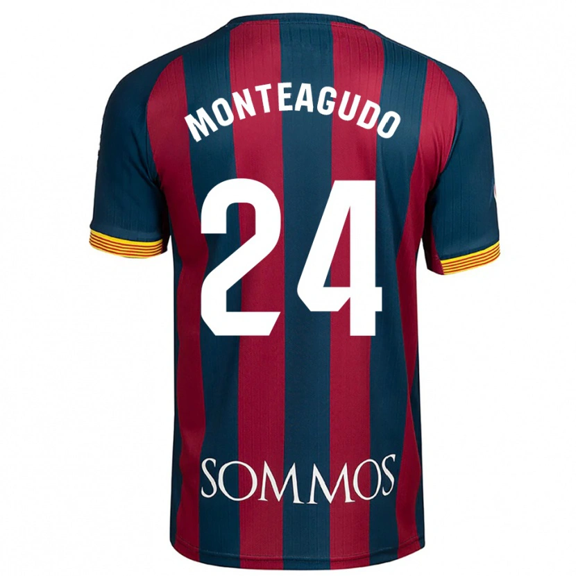 Danxen Women Miguel Monteagudo #24 Navy Blue Red Home Jersey 2025/26 T-Shirt