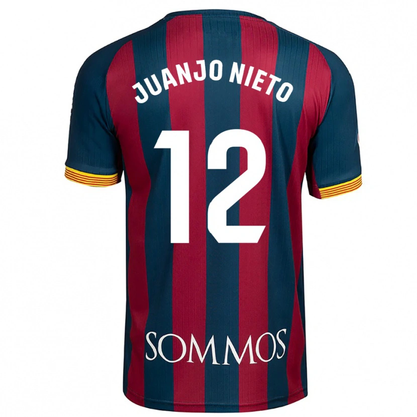 Danxen Women Juanjo Nieto #12 Navy Blue Red Home Jersey 2025/26 T-Shirt