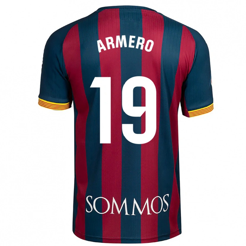 Danxen Women Sergi Armero #19 Navy Blue Red Home Jersey 2025/26 T-Shirt