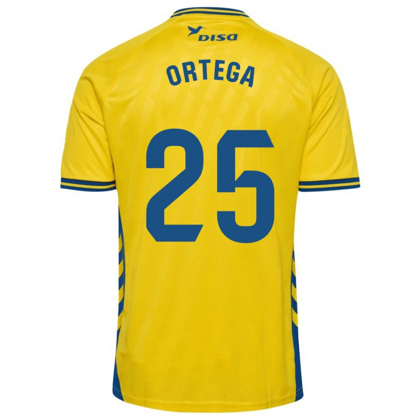 Danxen Women Edián Ortega #25 Yellow Blue Home Jersey 2025/26 T-Shirt