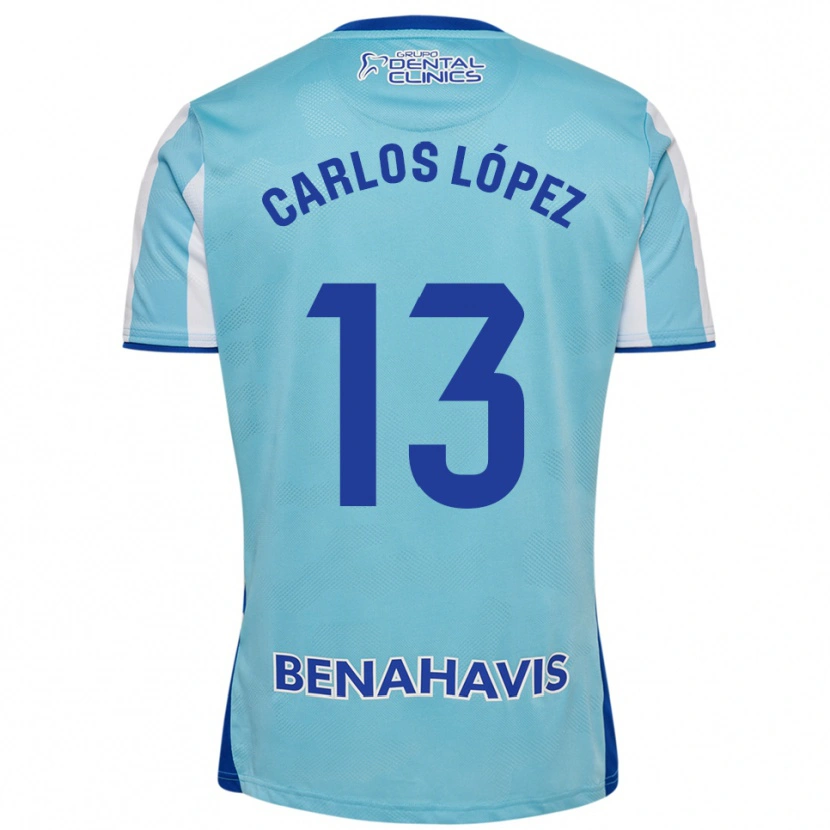 Danxen Women Carlos López #13 Sky Blue White Home Jersey 2025/26 T-Shirt