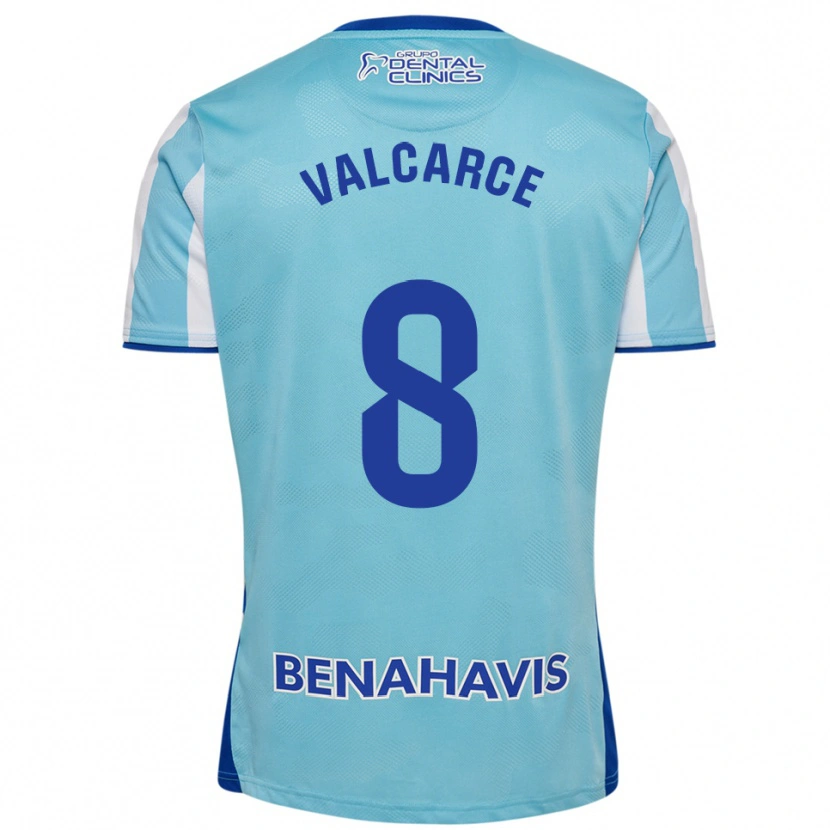 Danxen Women Alejandro Valcarce #8 Sky Blue White Home Jersey 2025/26 T-Shirt