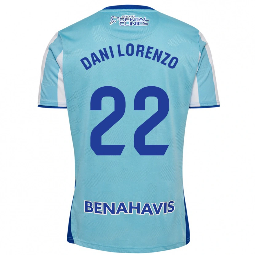 Danxen Women Dani Lorenzo #22 Sky Blue White Home Jersey 2025/26 T-Shirt