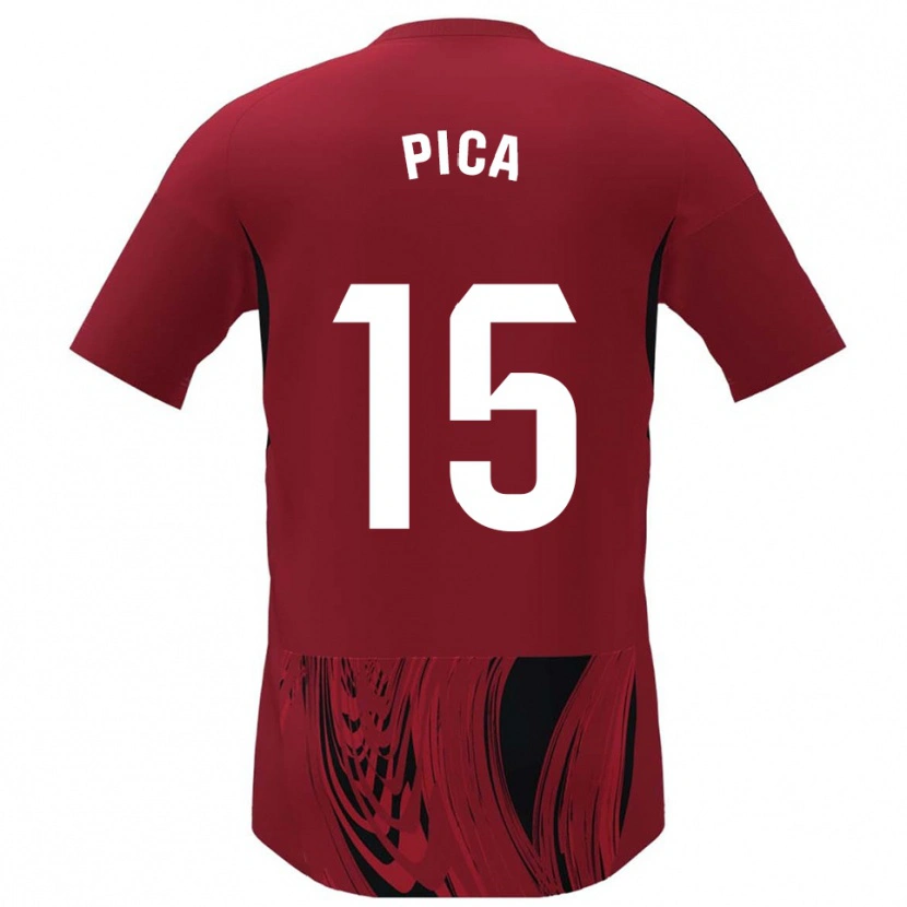 Danxen Women Adrián Pica #15 Red Black Home Jersey 2025/26 T-Shirt