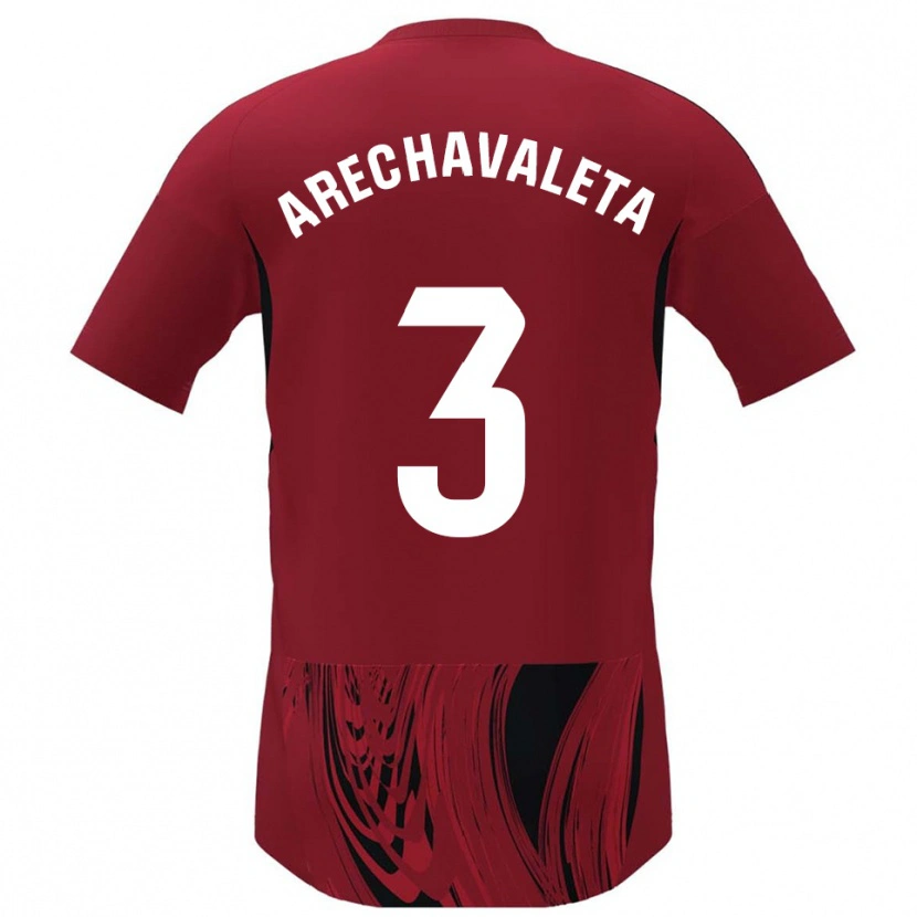 Danxen Women Jorge Arechavaleta #3 Red Black Home Jersey 2025/26 T-Shirt