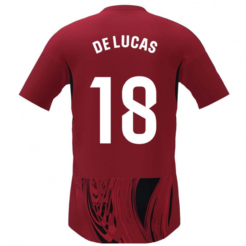 Danxen Women Alejandro De Lucas #18 Red Black Home Jersey 2025/26 T-Shirt