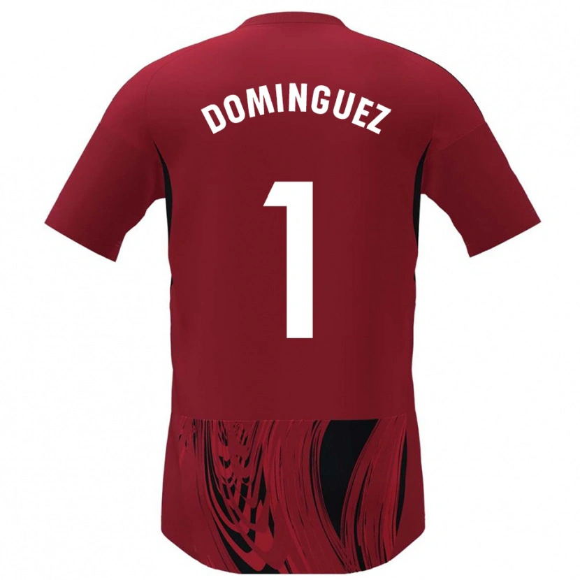 Danxen Women Iago Domínguez #1 Red Black Home Jersey 2025/26 T-Shirt