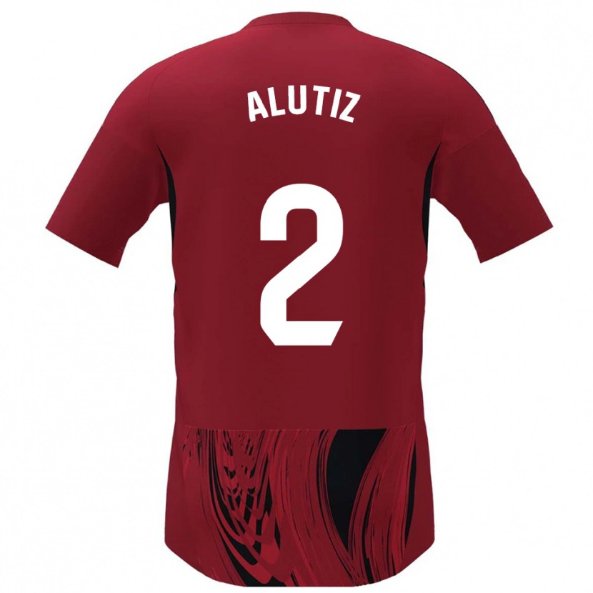Danxen Women Hodei Alutiz #2 Red Black Home Jersey 2025/26 T-Shirt