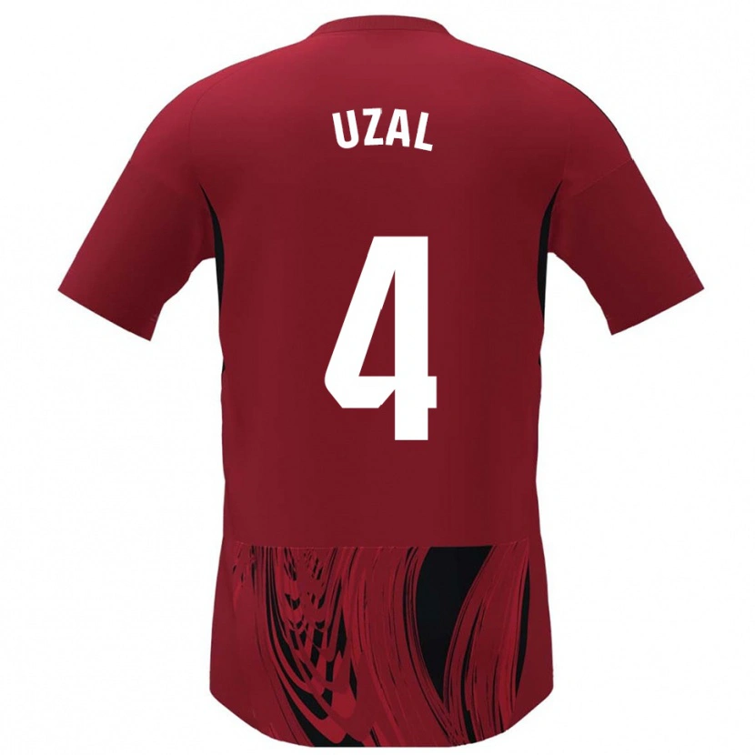 Danxen Women Yeray Uzal #4 Red Black Home Jersey 2025/26 T-Shirt