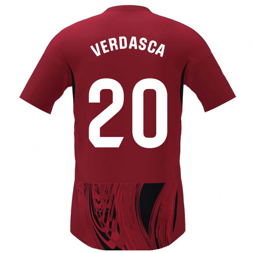 Danxen Women Diogo Verdasca #20 Red Black Home Jersey 2025/26 T-Shirt