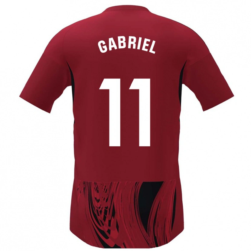 Danxen Women Sergio Gabriel #11 Red Black Home Jersey 2025/26 T-Shirt