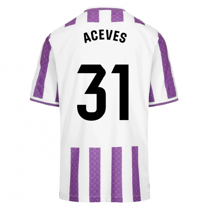 Danxen Women Álvaro Aceves #31 Purple White Home Jersey 2025/26 T-Shirt