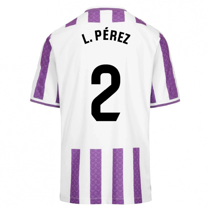 Danxen Women Luis Pérez #2 Purple White Home Jersey 2025/26 T-Shirt