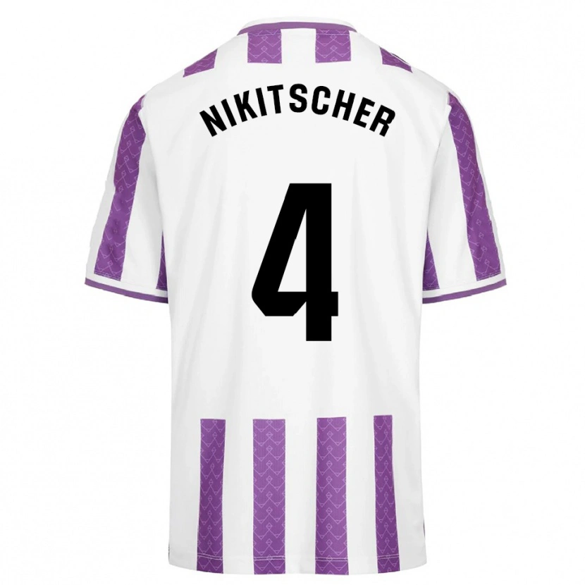 Danxen Women Tamás Nikitscher #4 Purple White Home Jersey 2025/26 T-Shirt