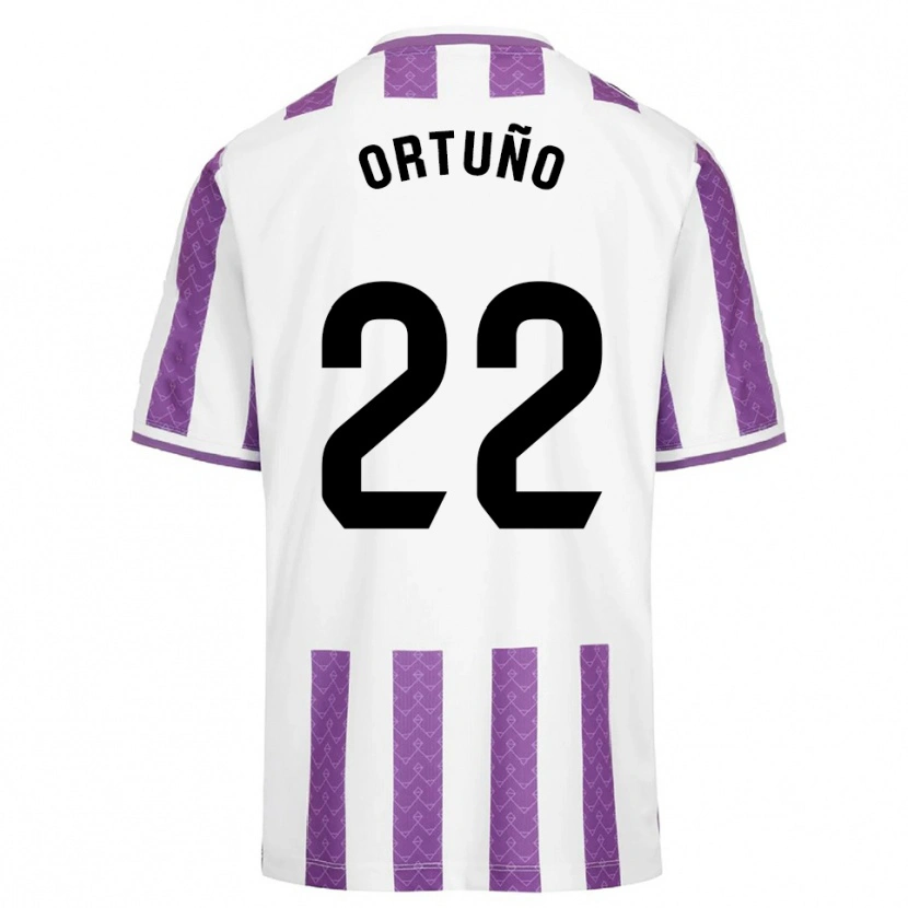 Danxen Women Fran Ortuño #22 Purple White Home Jersey 2025/26 T-Shirt