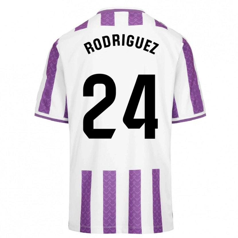 Danxen Women Yago Rodríguez #24 Purple White Home Jersey 2025/26 T-Shirt