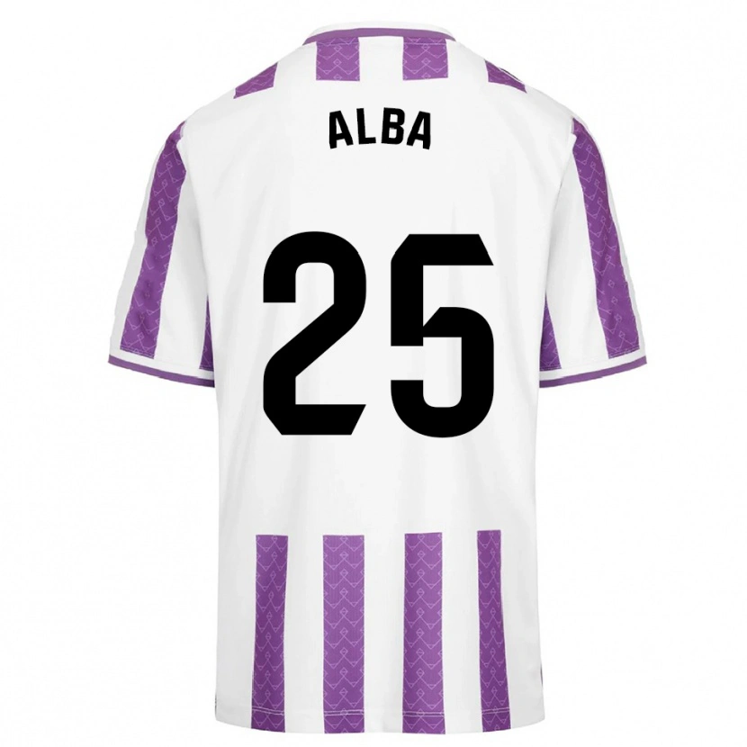 Danxen Women Alba Acebes Rodríguez #25 Purple White Home Jersey 2025/26 T-Shirt