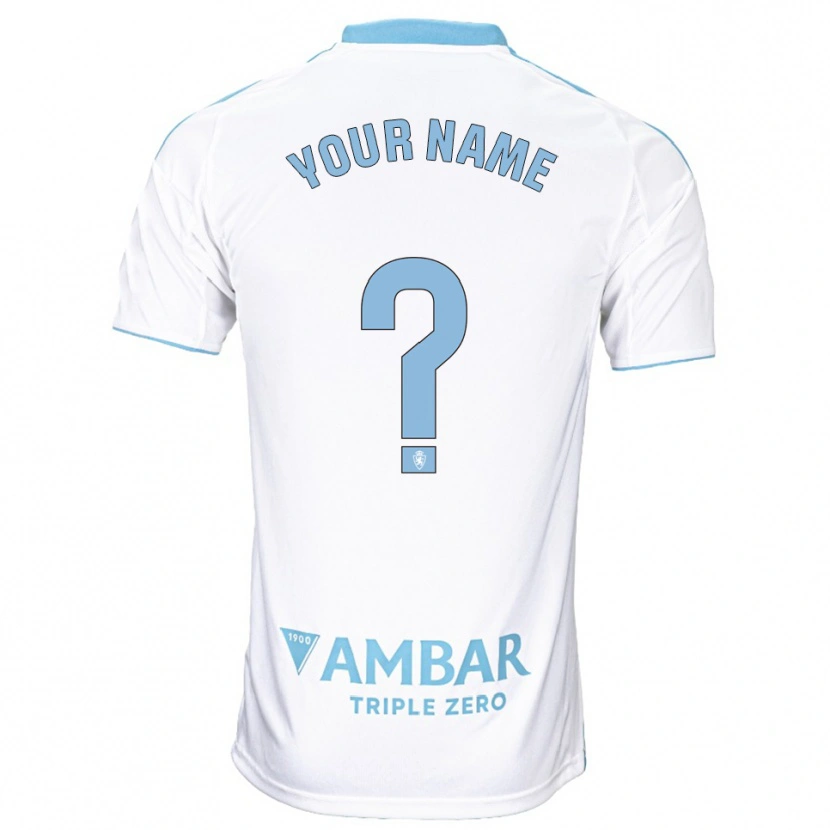 Danxen Women Your Name #0 White Sky Blue Home Jersey 2025/26 T-Shirt
