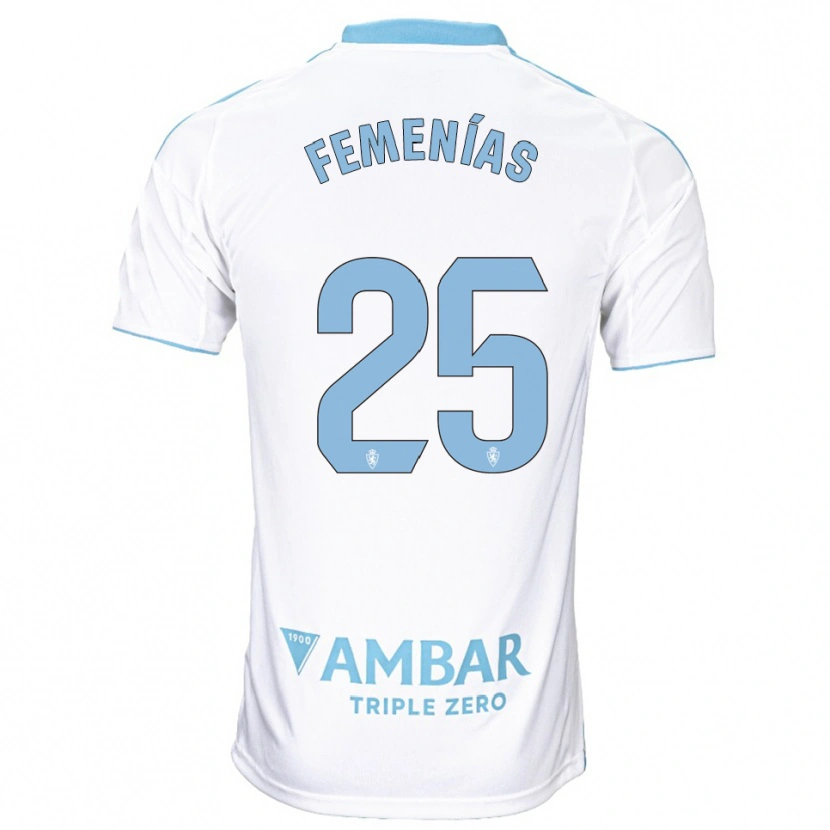 Danxen Women Joan Femenías #25 White Sky Blue Home Jersey 2025/26 T-Shirt