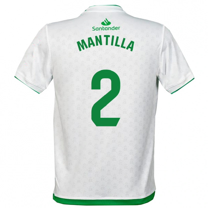 Danxen Women Álvaro Mantilla #2 Green White Home Jersey 2025/26 T-Shirt