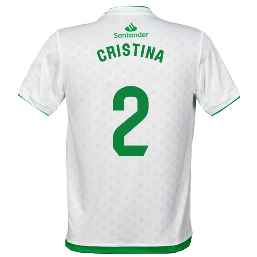 Danxen Women Cristina Muñoz García #2 Green White Home Jersey 2025/26 T-Shirt