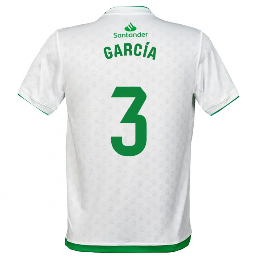 Danxen Women Saúl García #3 Green White Home Jersey 2025/26 T-Shirt