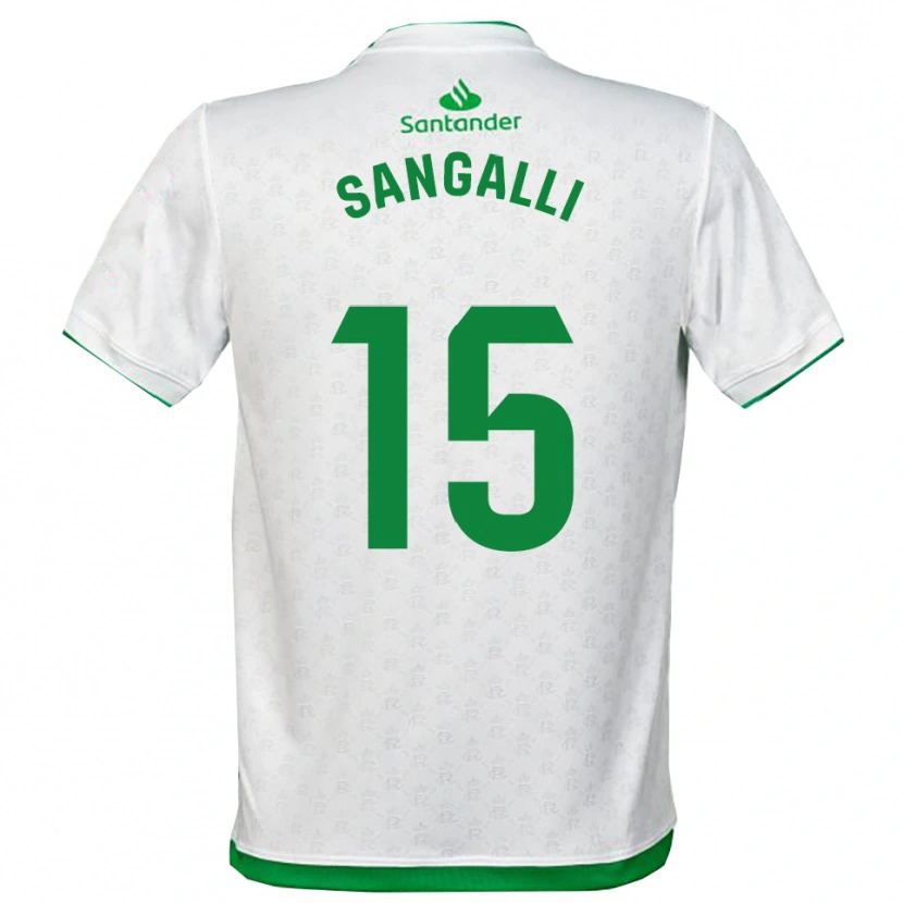 Danxen Women Marco Sangalli #15 Green White Home Jersey 2025/26 T-Shirt