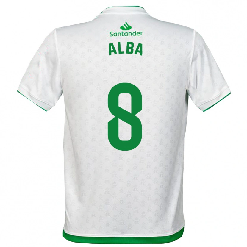 Danxen Women Alba Luzuriaga Albelda #8 Green White Home Jersey 2025/26 T-Shirt