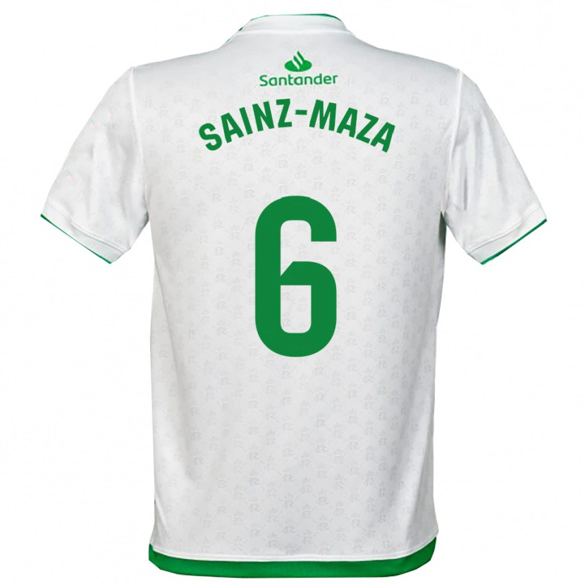 Danxen Women Íñigo Sainz-Maza #6 Green White Home Jersey 2025/26 T-Shirt