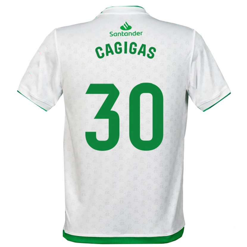 Danxen Women Iván Cagigas #30 Green White Home Jersey 2025/26 T-Shirt