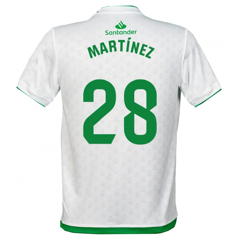 Danxen Women Sergio Martínez #28 Green White Home Jersey 2025/26 T-Shirt