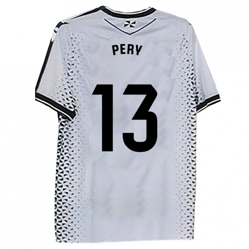 Danxen Women Pery #13 White Black Home Jersey 2025/26 T-Shirt