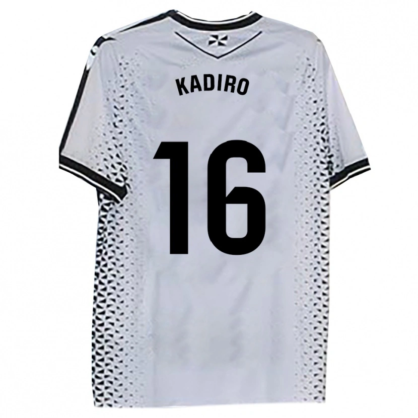 Danxen Women Mohamed Kadiro #16 White Black Home Jersey 2025/26 T-Shirt